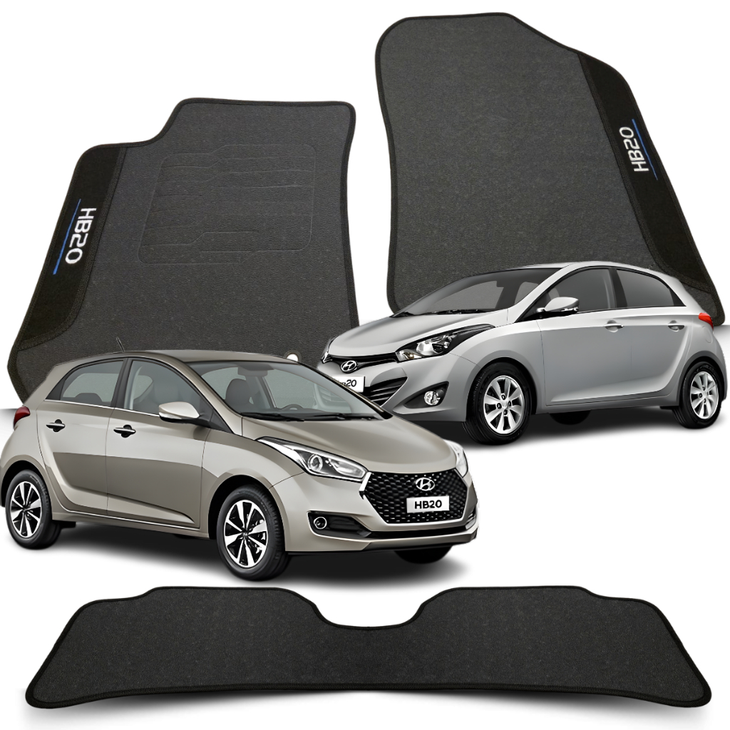 Jogo Tapete Borracha Hyundai Hb20 1.0  HB20 1.6  Ano 2012 2013 2014. A 2019 em Oferta na Shopee