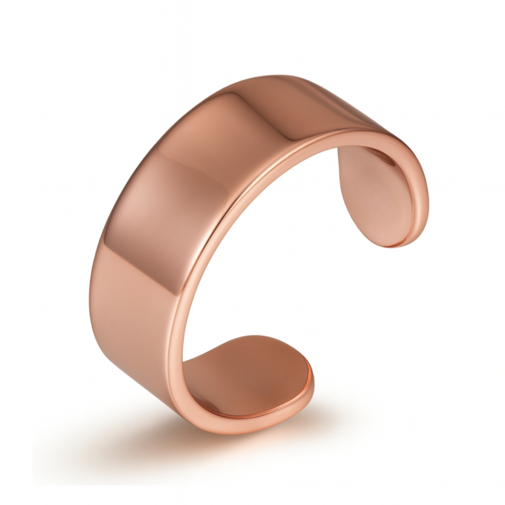 Anel Cobre Magnético Ajustável Cobre Puro Liso Aliança em Oferta na Shopee