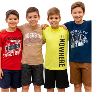 Kit 10 Peças Conjuntos Juvenil Menino 5 Conjunto Roupas Verão em Oferta na Shopee