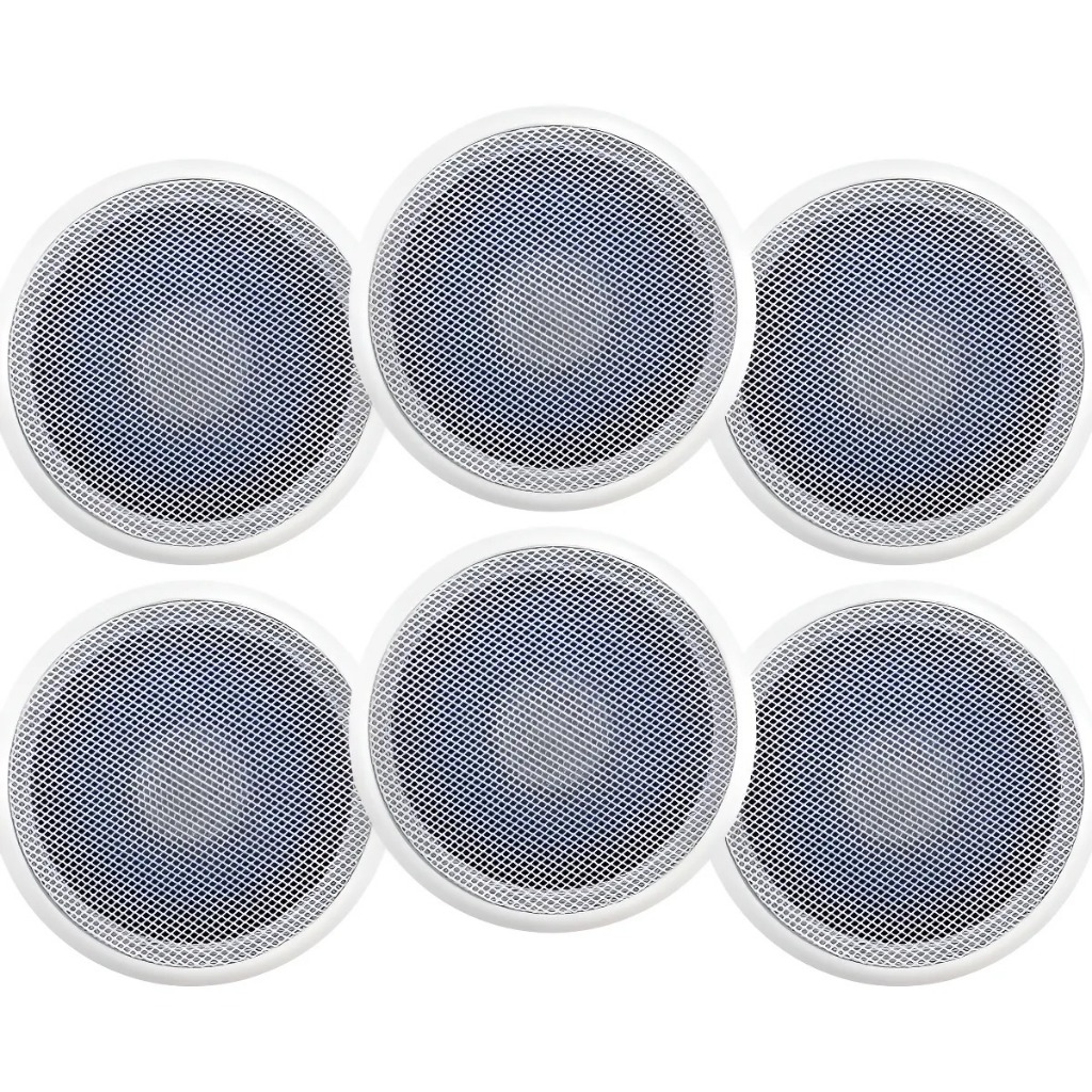 Kit 6 Caixas Som De Embutir Arandela 5pol 55w Som Ambiente Branco Áudio Residencial Comercial