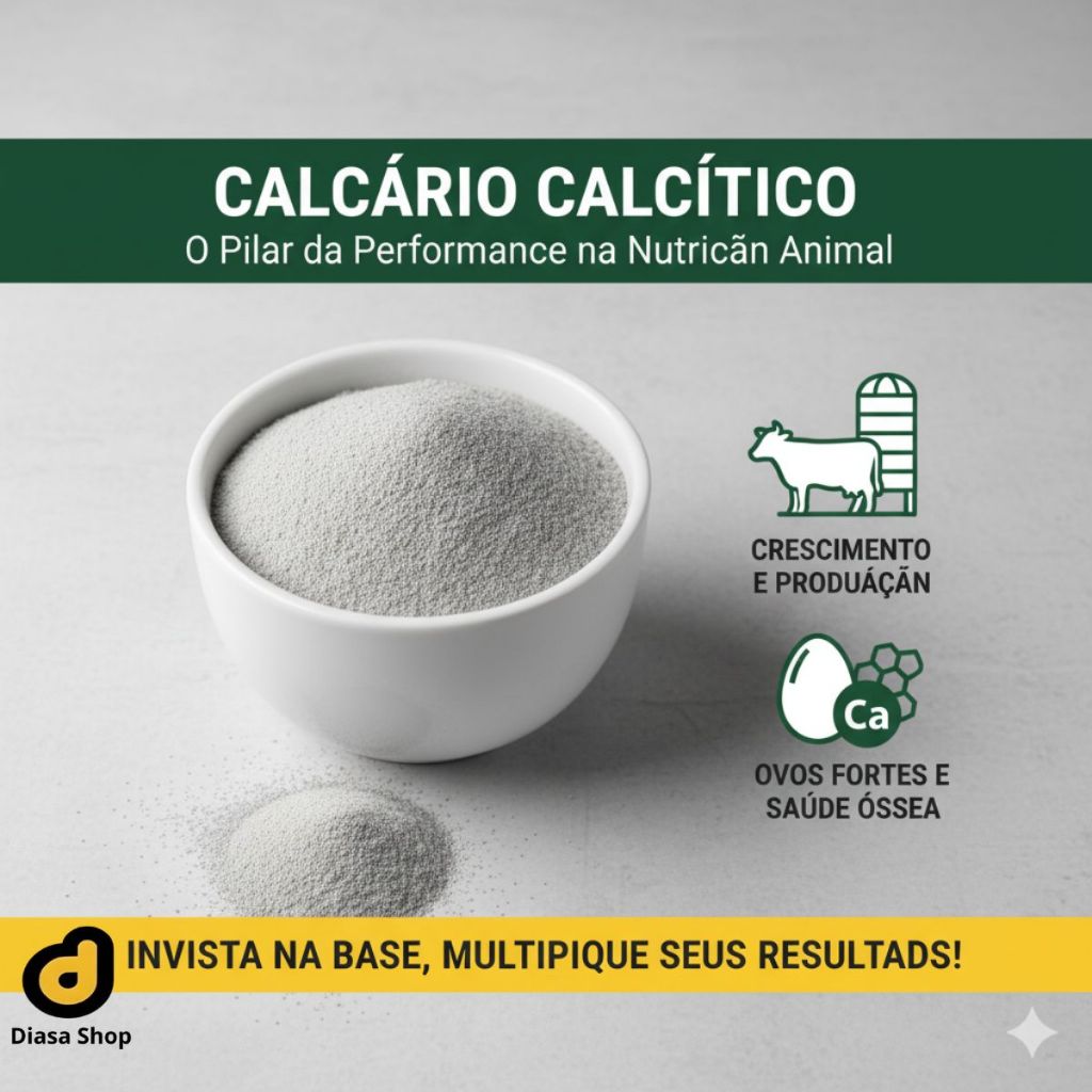 Calcário Calcítico para Alimentação Animal - Para Rações