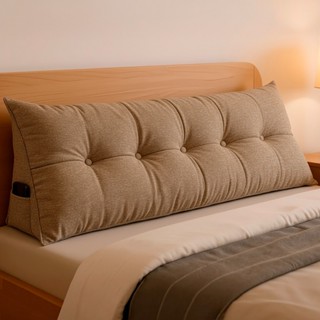 Almofada de Cabeceira Encosto Apoio para Lombar com Bolso Lateral 140x50x20cm BF Colchões em Oferta na Shopee