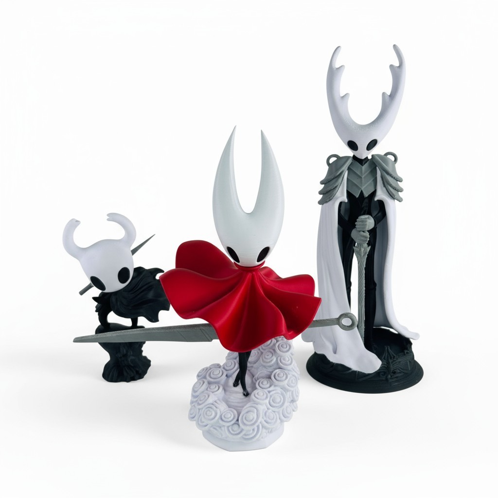 Hollow Knight Hornet - Pure Vessel - Knight  Action Figure Colecionador Gamer