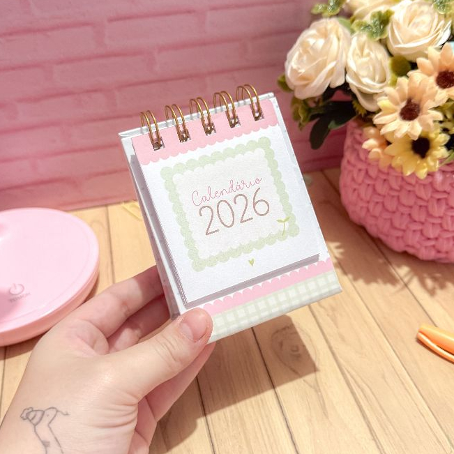 Calendário mini 2026 - Florescer em Oferta na Shopee