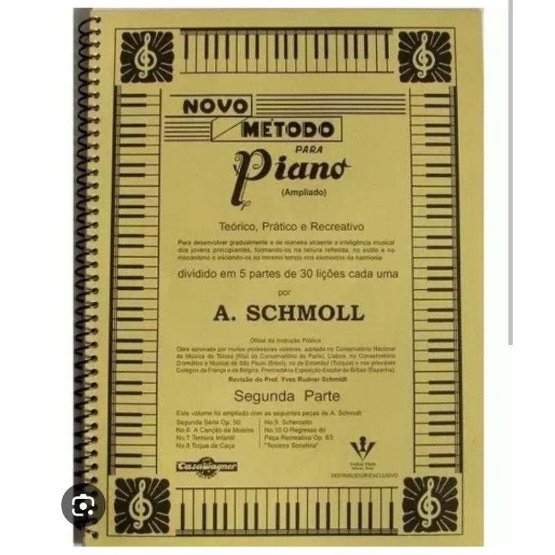 MÉTODO PARA PIANO 🎹 -SEGUNDA PARTE A,SCHMOLL