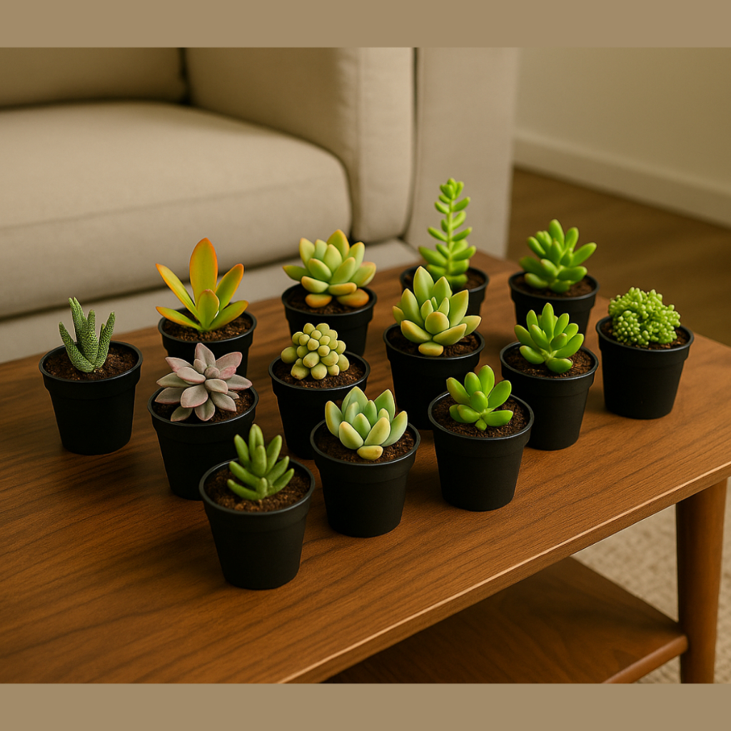 30 mini Suculentas mudas Decorativas Naturais Plantinhas Linda Facil Cuidado kit Variado Mescladas