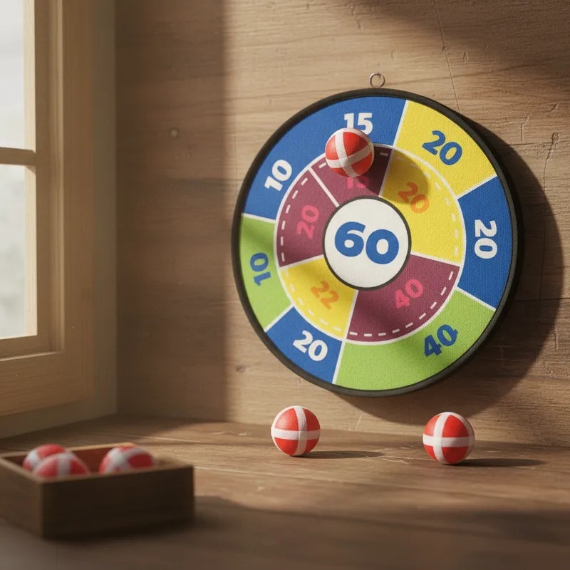 Tiro Ao Alvo Tecido Velcro Bolinha Jogo Brinquedo Criança Jogo de Dardos Infantil 28 cm