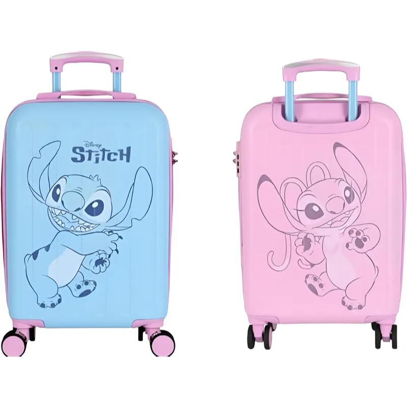 Mala Malinha Escolar Stitch Rosa Azul Bordo ABS 360 Original