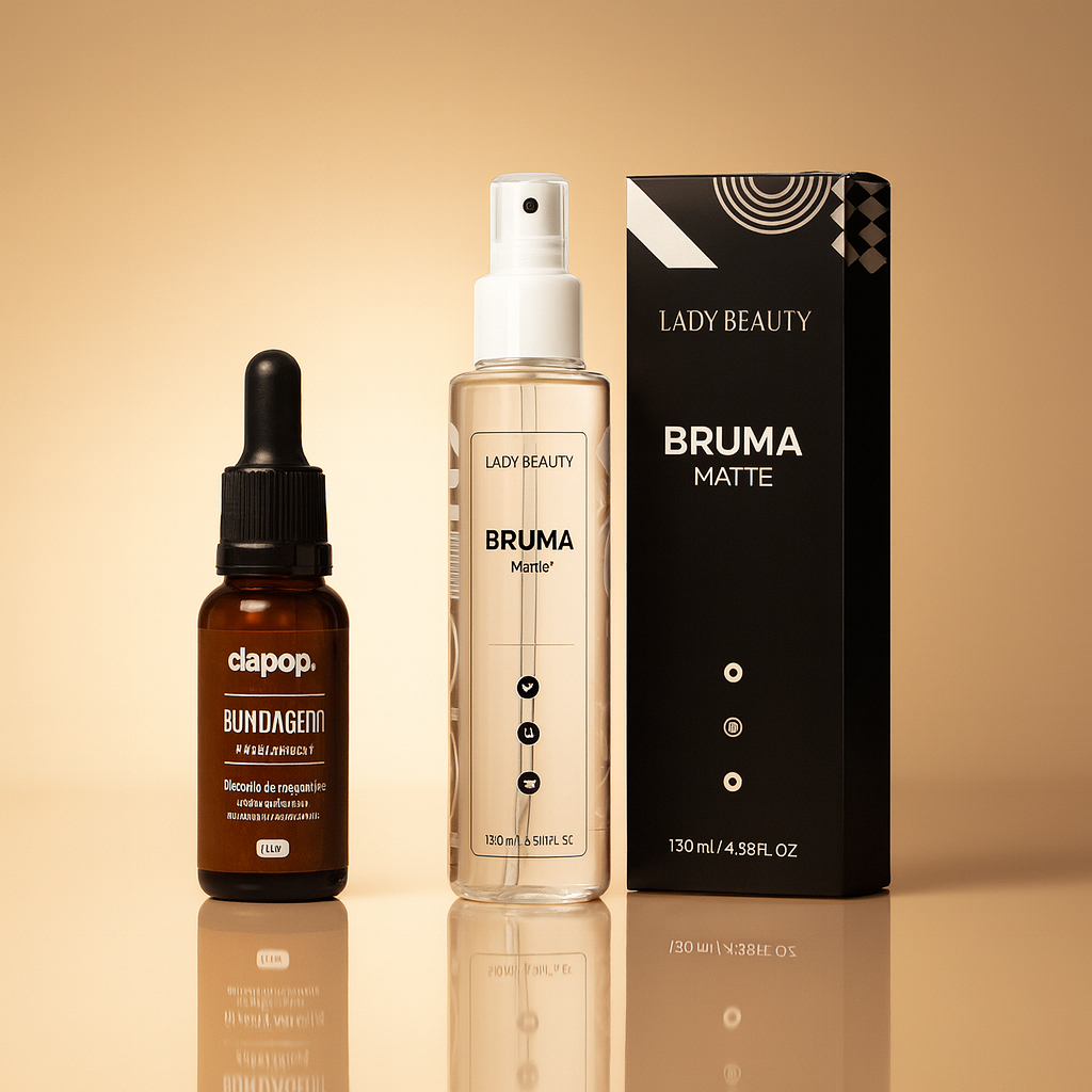 Kit Fixador de Maquiagem Blindagem Dapop e Bruma Matte Hidratante