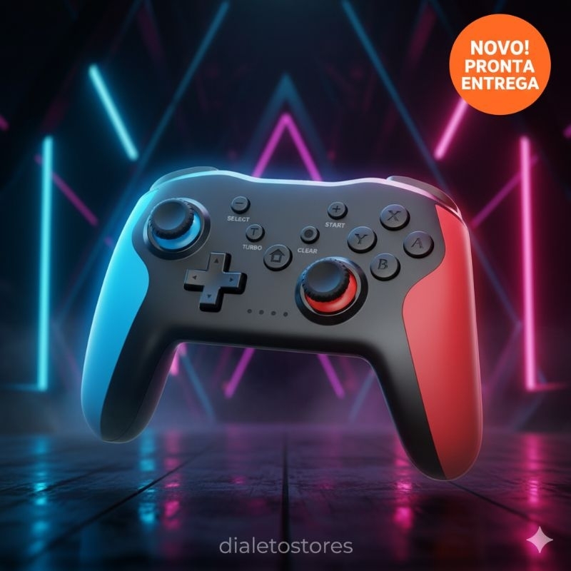 Gamepad Sem Fio Bluetooth Para Celular IOS e Android, Ps3, Pc e Nintendo Switch - Gaminja Mg25z