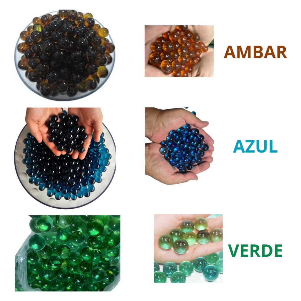 Bolinhas de Gude Kit 50, 100, 200 e 300 Bolinhas Birosca Fubeca Para Decorar, Escalda Pés, Vasos, Diversão, Entre Outros em Oferta na Shopee