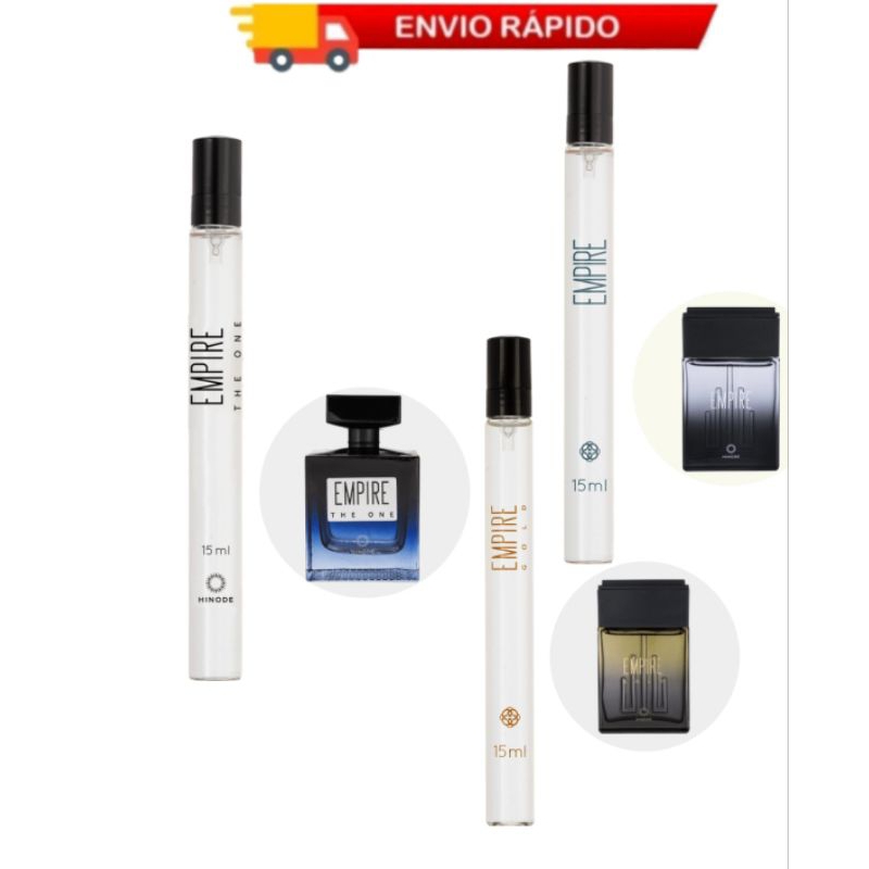 Kit 3 Pocket Linha Empire Hinode - The One I Empire Tradicional I Gold Perfume De Bolso 15ml