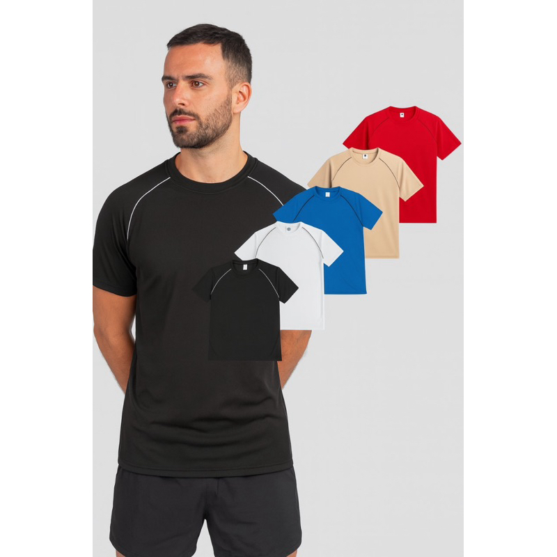 kit 5 Camisas masculina Dry fit academia poliéster esportivas