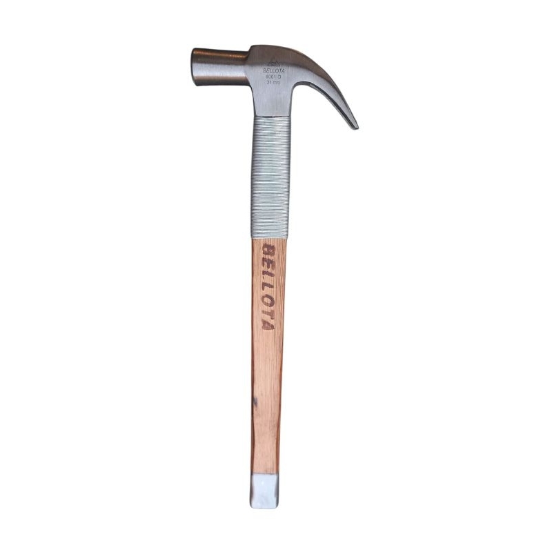 martelo bellota 31mm com cabo de maderite, com acabamento em arame galvanizado e com ponteira de ferro