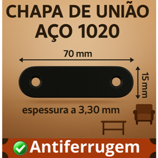 Suporte União Chapa de Junção para Móveis – Kit Reforço Aço em Oferta na Shopee