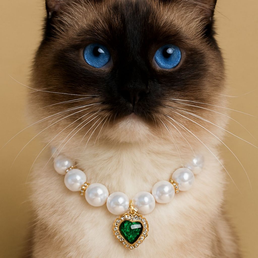 Colar coleira pet luxo cachorro e gato com strass em Oferta na Shopee