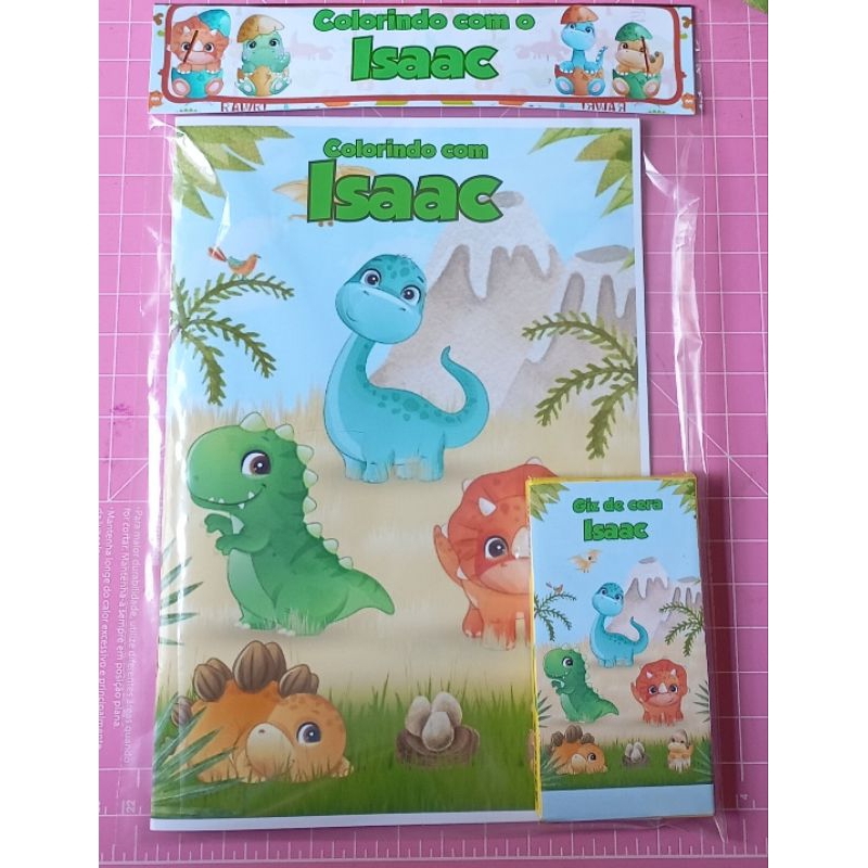 kit livro colorir  e giz de cera personalizado Todos Os Temas Lembrancinha Aniversário Festas
