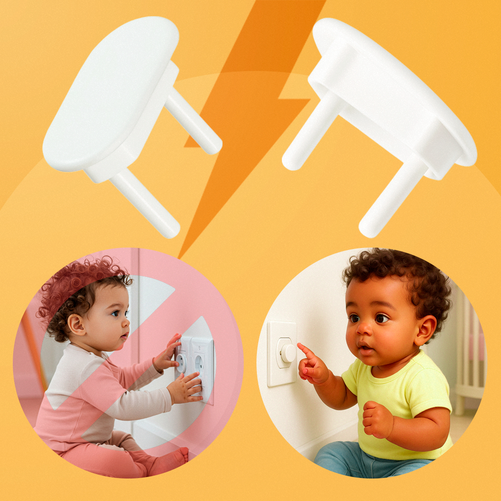 Kit 35 Protetor de Tomada para Bebes Segurança Anti-choque Elétrico em Oferta na Shopee