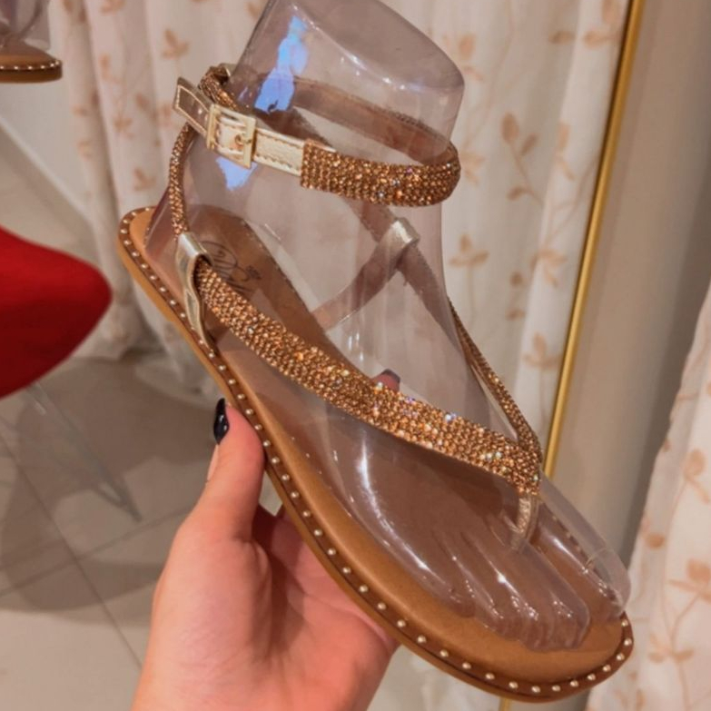 Rasteira Luiza - Brilho e conforto! — imagem 2 de 2