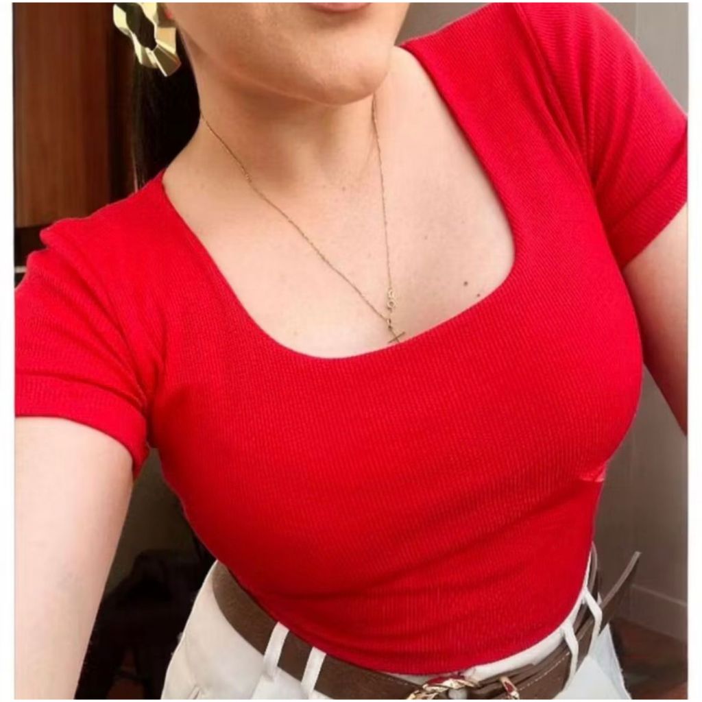 Blusinha Feminina Cropped Forrado Tecido Ribaninha Moda Feminina Moda Verão