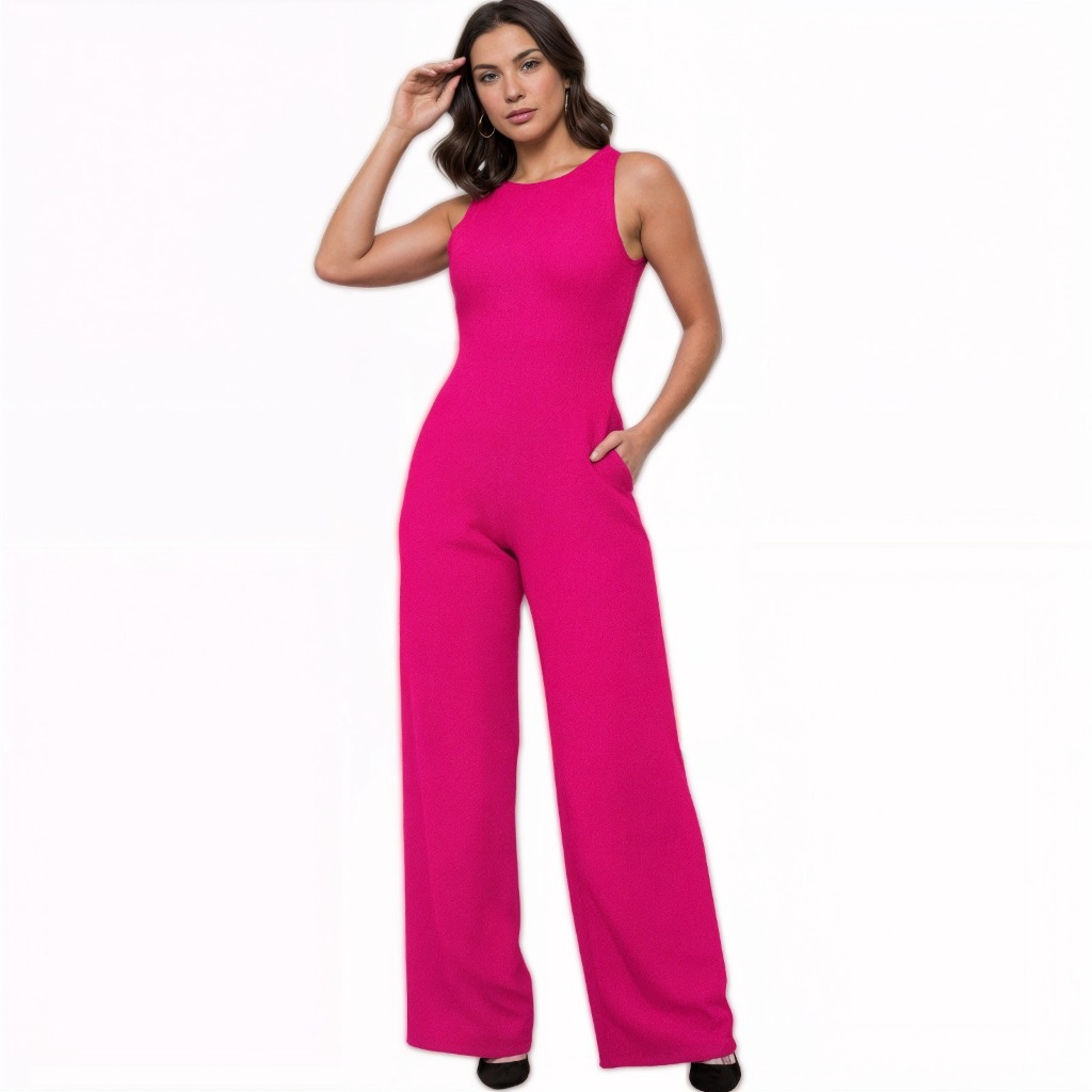 Macacão  Feminino Longo Duna Premium Elegante Elastex