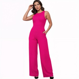 Macacão  Feminino Longo Duna Premium Elegante Elastex em Oferta na Shopee