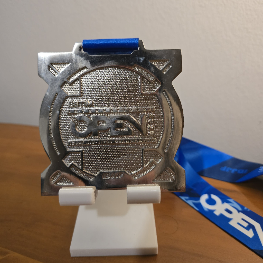 Medalha de jiu jitsu segundo lugar Campeonato - Betim International Open 2023 - IBJJF