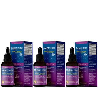3x Melatonina BeautyLiffe em Gotas Rápida Absorção - Sabor Maracujá em Oferta na Shopee