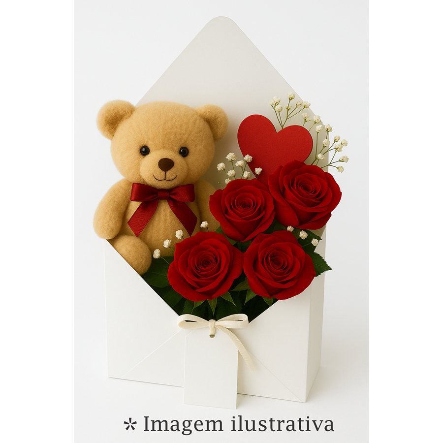 Caixa envelope para flores e presentes 10un em Oferta na Shopee