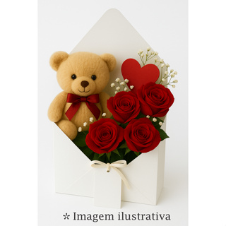 Caixa envelope para flores e presentes 10un em Oferta na Shopee
