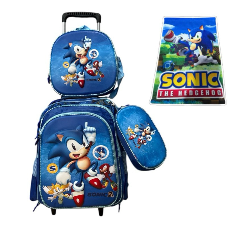 Kit Mochila Sonic Rodinhas: Onde Comprar | BuscaProdutos