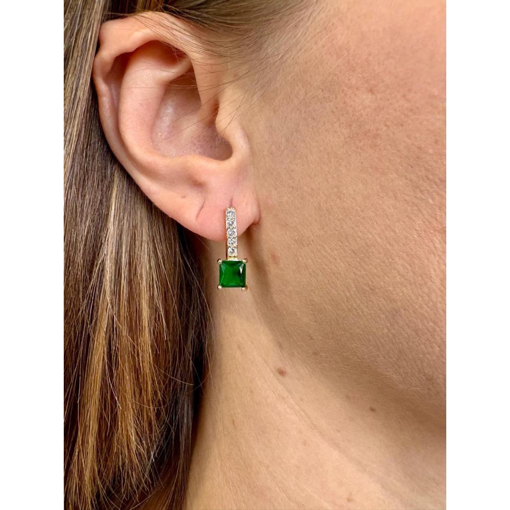 Brinco Ouro Pedra Esmeralda: Onde Comprar | BuscaProdutos