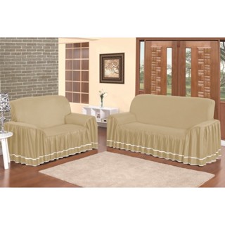Capa de Sofá Dália Para 03 e 02 Lugares - Casa Santos Decor LANÇAMENTO em Oferta na Shopee
