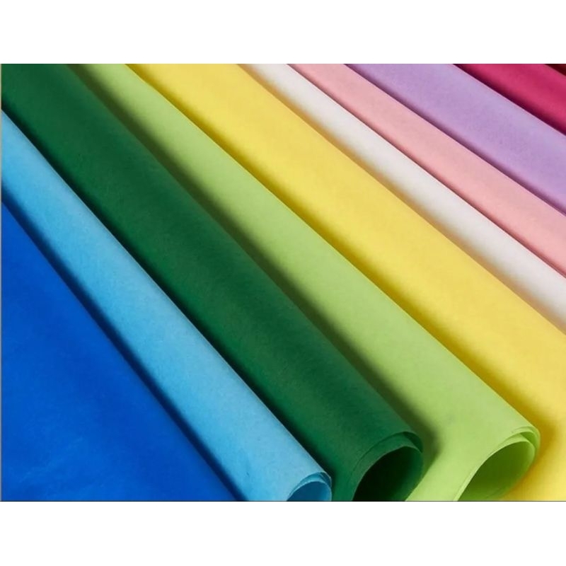 Papel de Seda 100 Unidades, ATENTE -SE AO TAMANHO DO PAPEL- 17.5 x 25 cm -Embalagem roupa,doces rococó, pipas embrulho