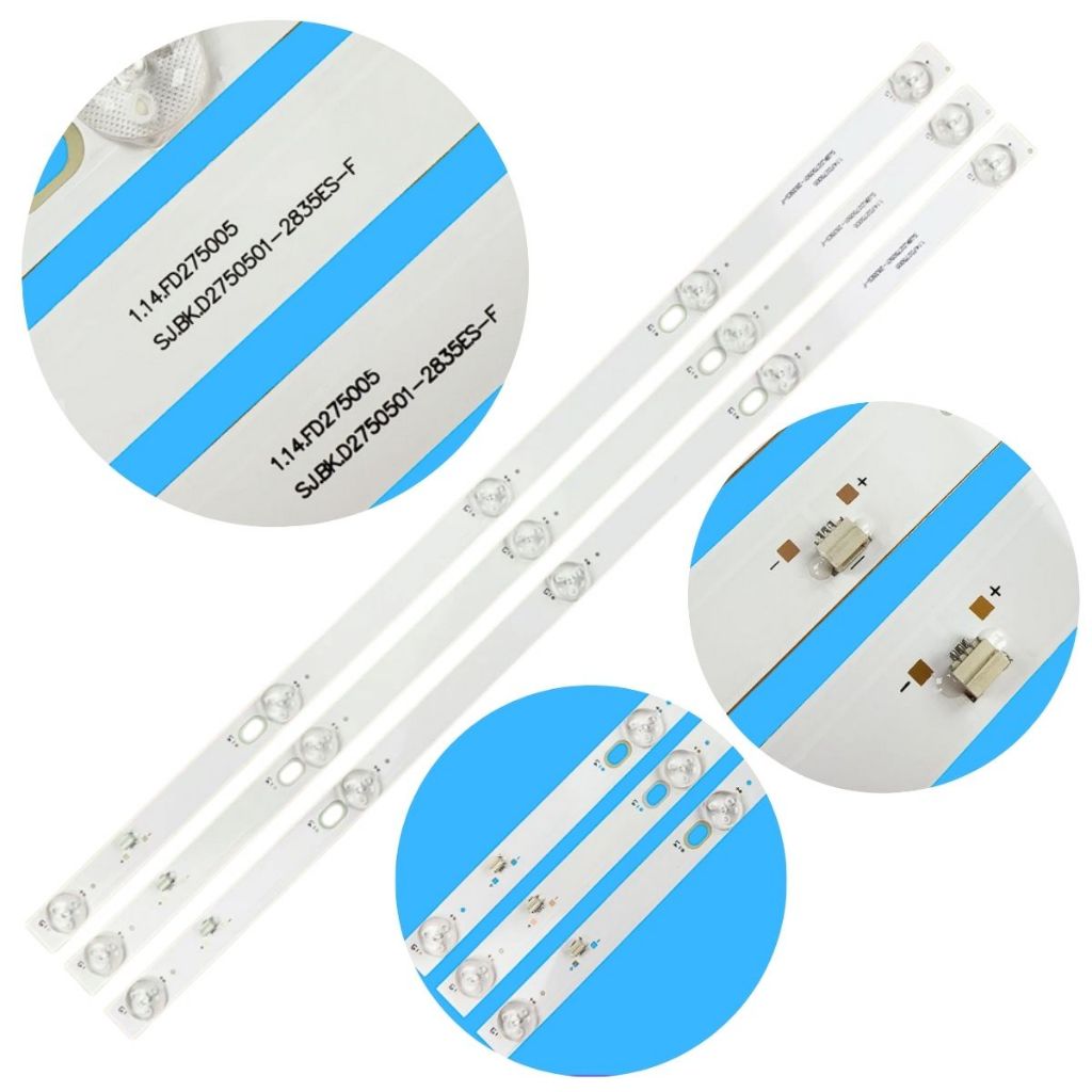 Kit 3 Barras De Led Para Tv Ph28d27d Ph28nch Versão 6v