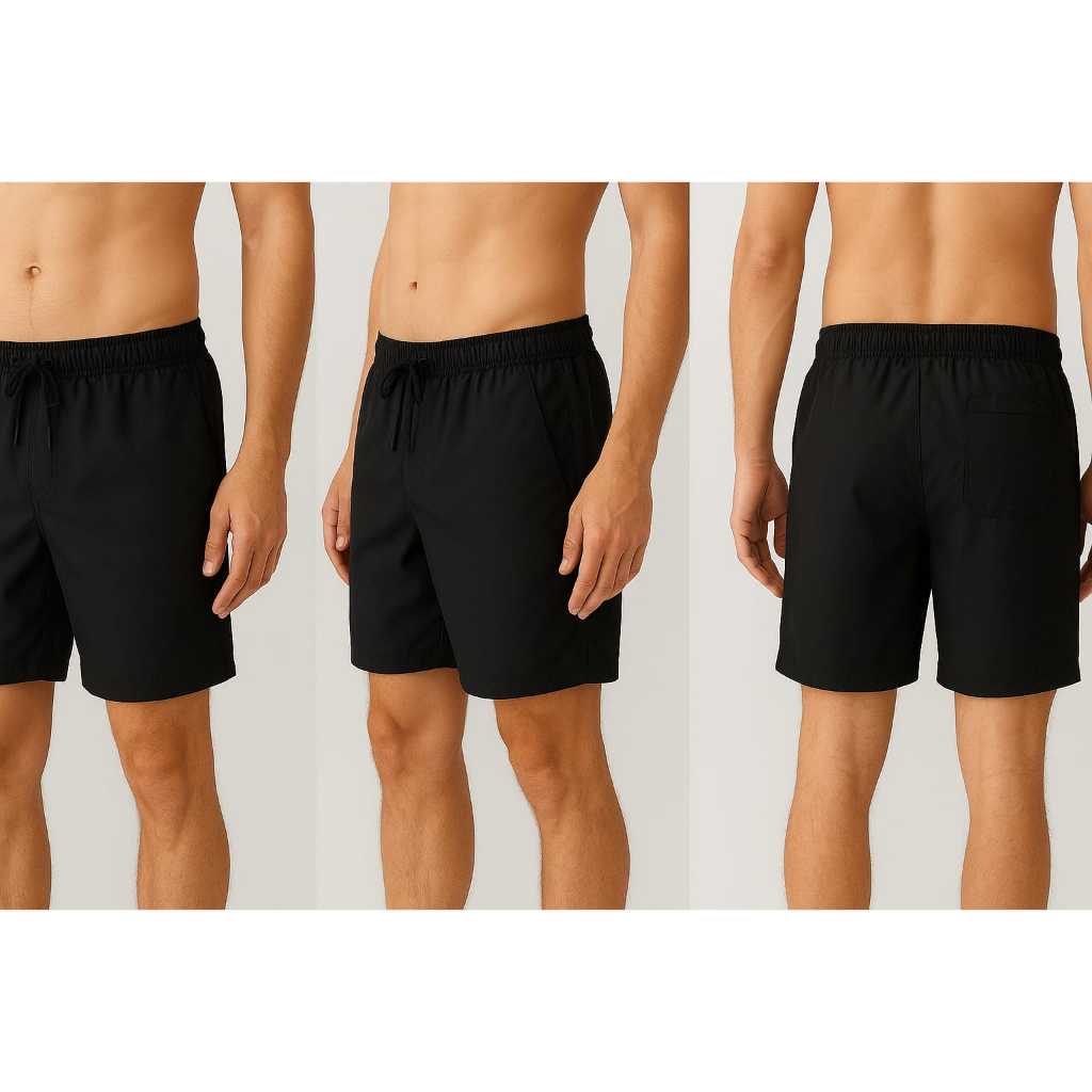 short elastano mauricinho masculino tactel praia verão liso confortávél e estiloso.