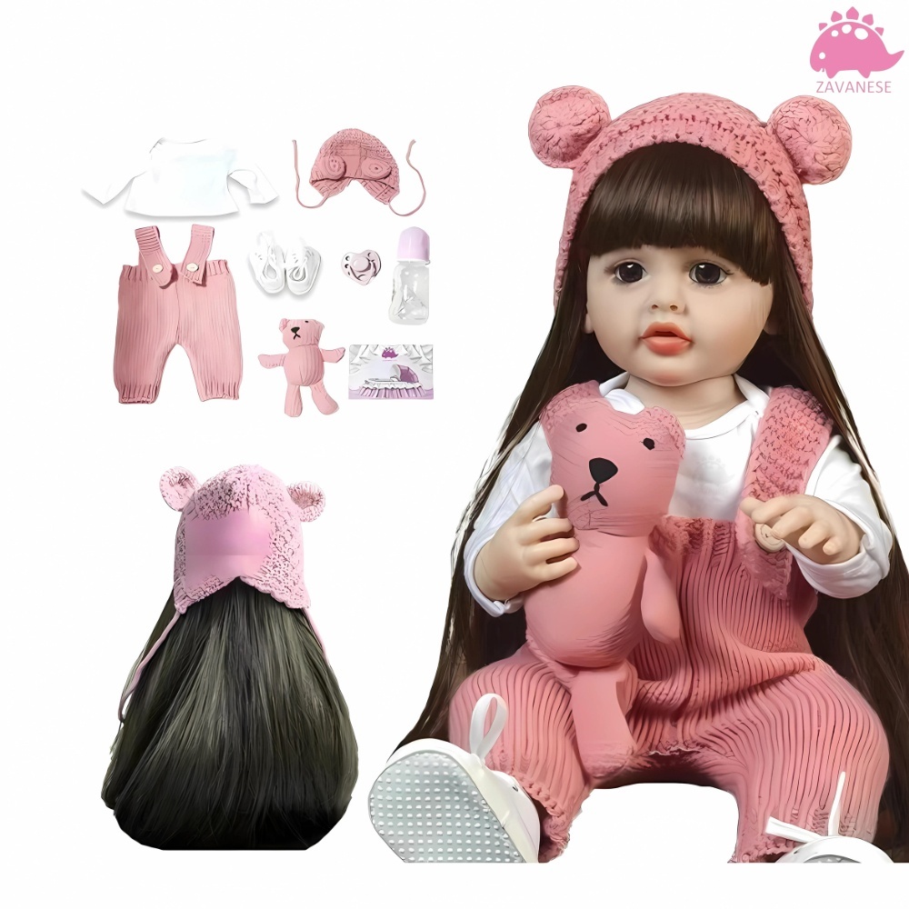 Boneca Realista de 55cm/22 polegadas Uma Companheira Encantadora e Realista Reborn ZAVANESE em Oferta na Shopee