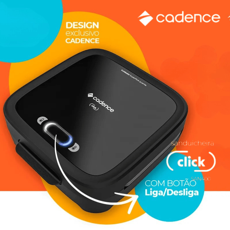 Grill Sanduicheira cadence SAN400 Click misteira, ovo frito e omelete e outros