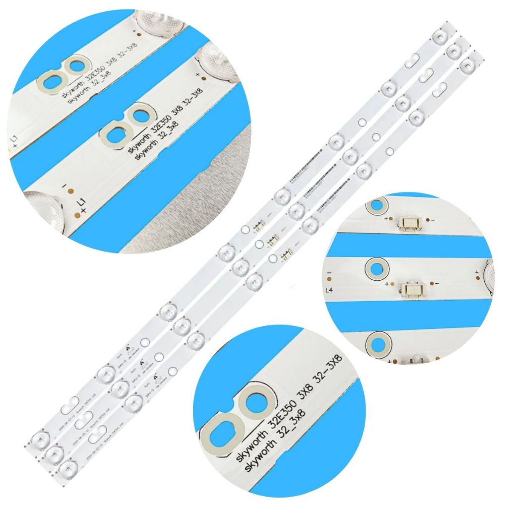 Kit C/3 Barras De Led Semp Dl3270(a)w Dl3271(b)w Dl3270(b)w