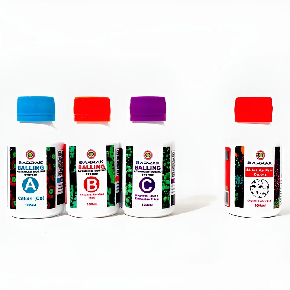 Combo Barrak Balling 100ml + Alimento P/corais 100ml