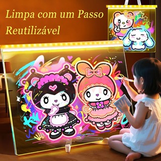 Brinquedos De Menino Menina Luminária Led Escrever Abajur 3D 30x20 Quadro De Notas Tela Pra Escrever Decoração Acrílico em Oferta na Shopee