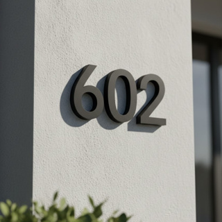 Número Residencial Avulso Minimalista em PVC preto branco 20cm de altura 10mm de espessura com fita dupla face para casa em Oferta na Shopee