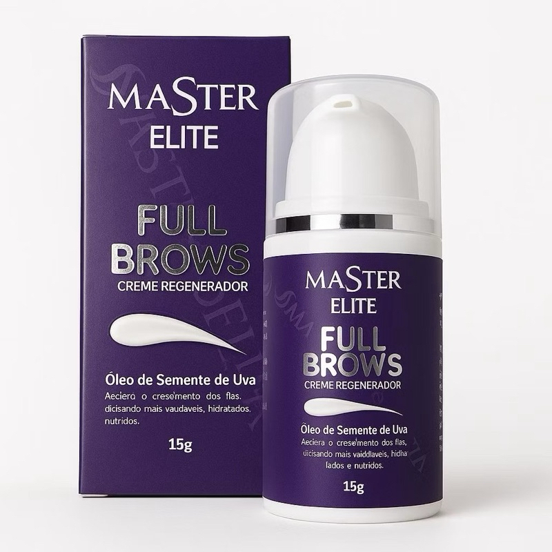 Creme Regenerador Full Brows Master Cílios E Sobrancelhas 15g - Cilios Retenção Cola Adesivo Maquiagem