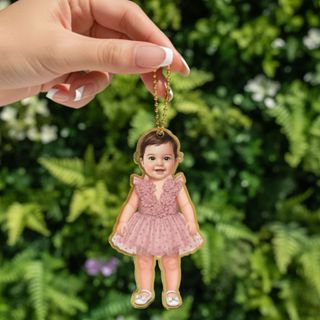 TAG Chaveiro Dourado + Criação de Mascotinho Personalizado / Papelaria Personalizada em Oferta na Shopee