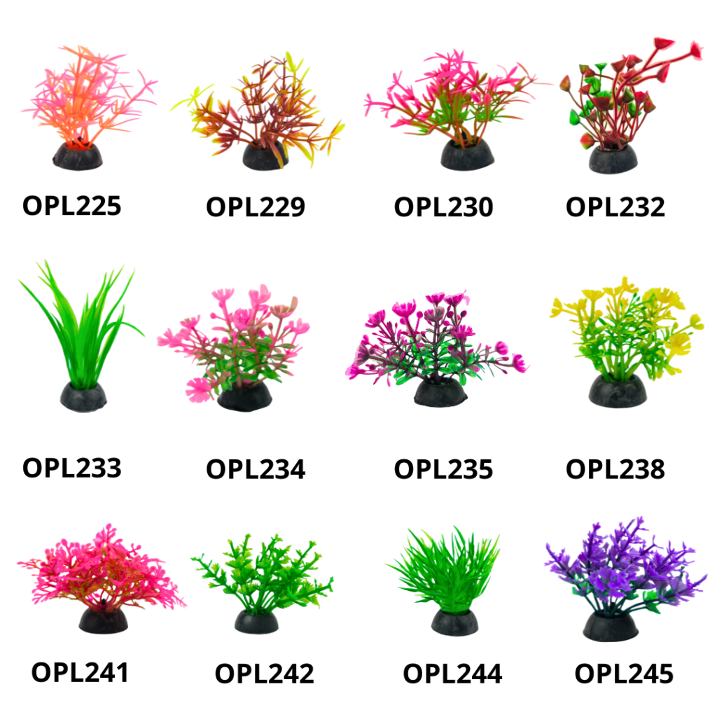 Planta Artificial Colorida Enfeite Para Aquário Oceanmax 5cm em Oferta na Shopee