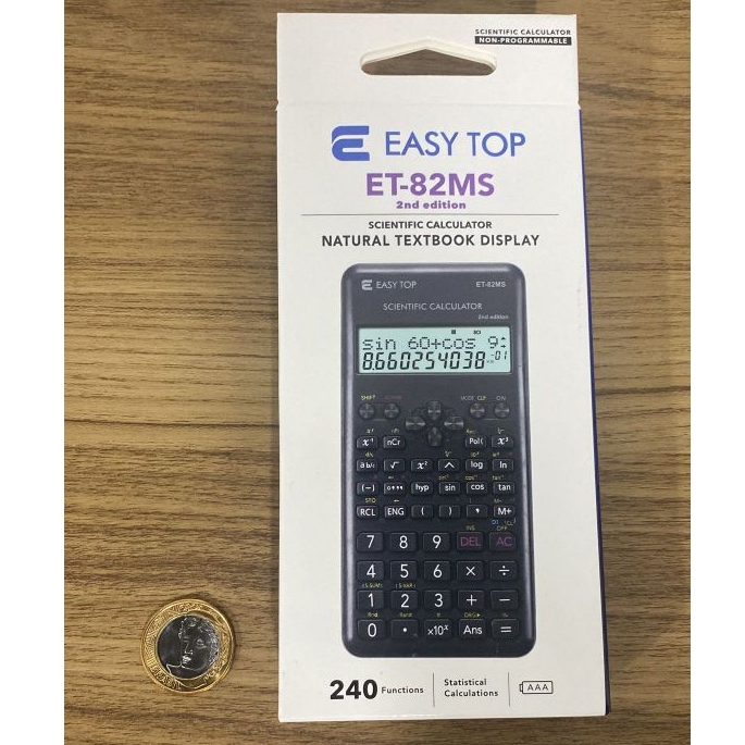 Calculadora Preta Científica 240 Funções Fx-82ms em Oferta na Shopee