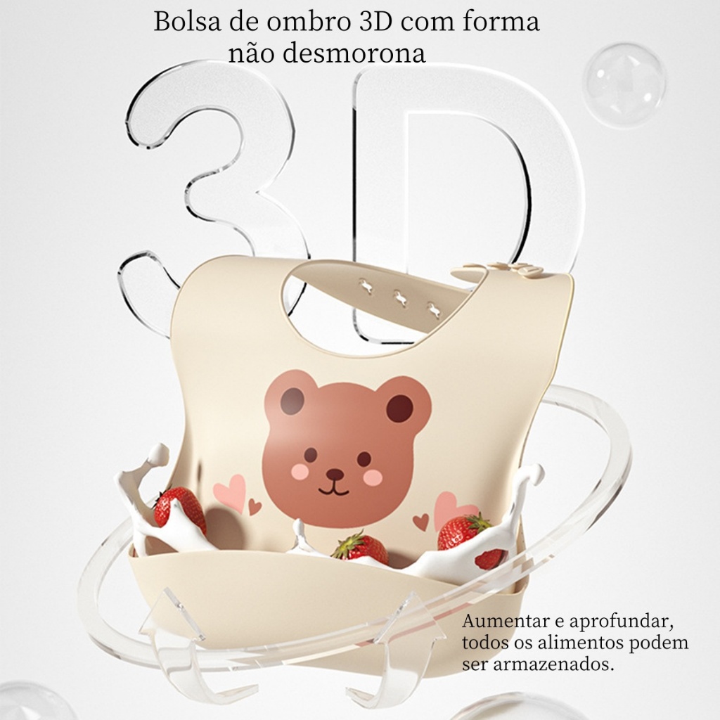 Kit2 Babador Bandana Impermeável De Silicone Para Alimentação Bebê Com Pega Migalhas Ajustável Resistente 2026