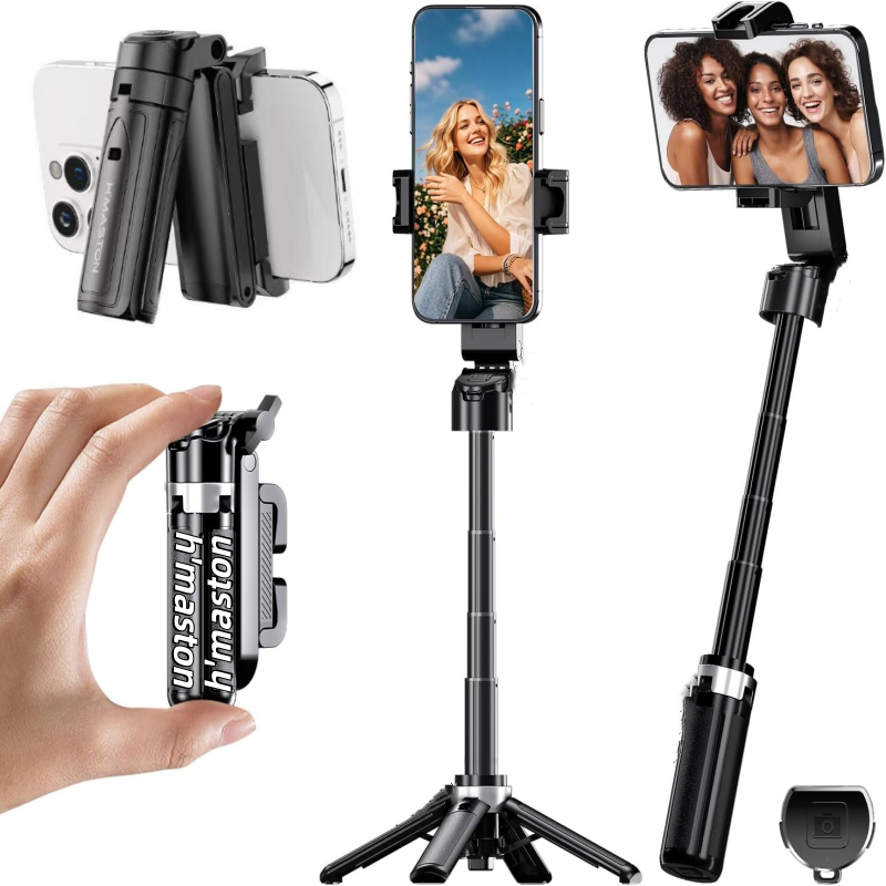 Bastão Tripé Pau de Selfie mini, flip 360° Telefone Suporte Mini Tripé de Viagem Com Controle Remoto