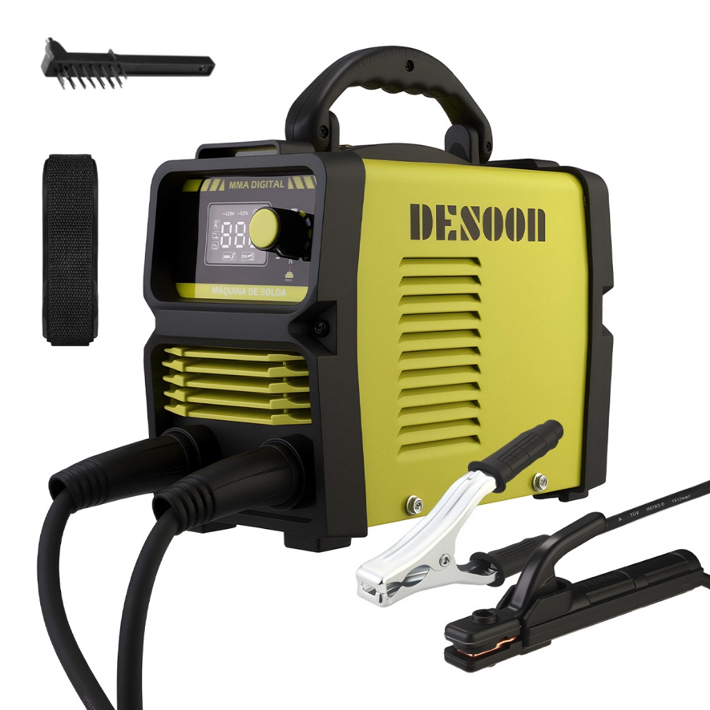 Máquina De Solda Inversora 120A MMA /TIG LIFT Eletrodo Portatil Bivolt DESOON