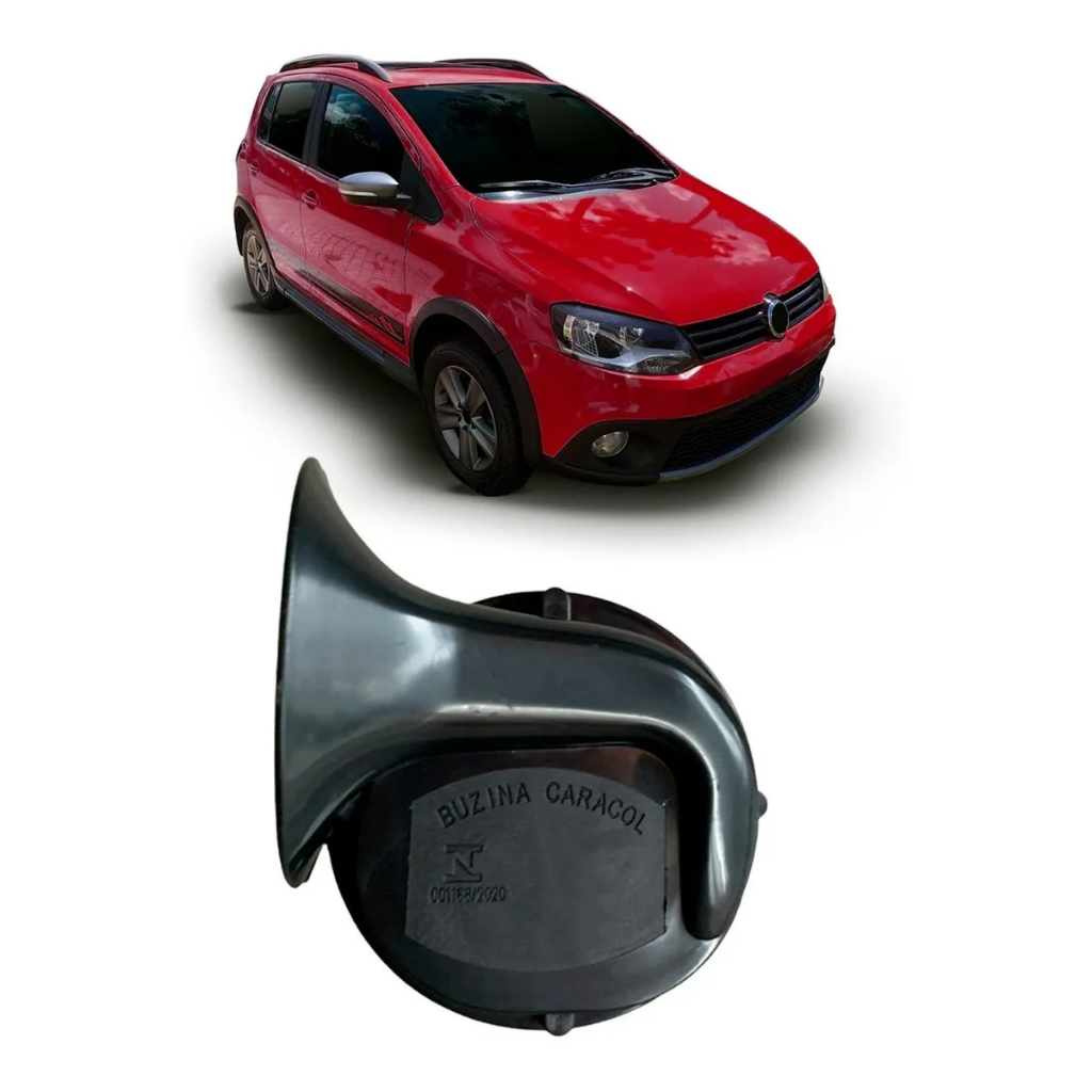 Buzina Caracol 12v Compativel Com Volkswagen Crossfox E Fox 90mm em Oferta na Shopee